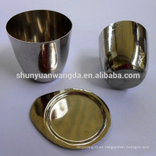 Cadena de platino de alta calidad 95% -gold 5% crisoles con tapa